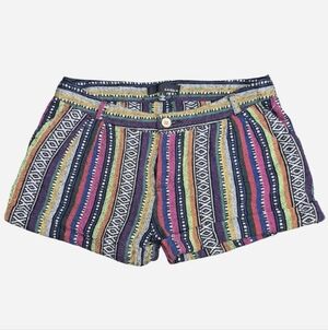 Kaisely multi-coloured short shorts summer vibe boho hippie beach style Size S